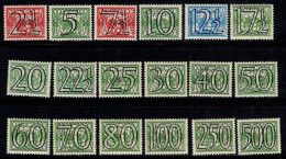 Pays-Bas 1940 Mi. 357-374 Neuf * MH 100% Colombe, Figures - Unused Stamps