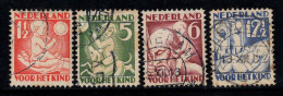 Pays-Bas 1930 Mi. 236A-239A Oblitéré 100% Pour Les Enfants - Gebraucht