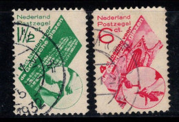 Pays-Bas 1931 Mi. 243-244 Oblitéré 100% Restauration De Fenêtres - Used Stamps