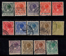 Pays-Bas 1926 Mi. 178A-191A Oblitéré 100% Reine Wilhelmine - Used Stamps