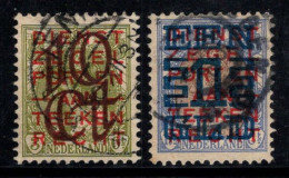 Pays-Bas 1923 Mi. 136-137 Oblitéré 100% Surimprimé - Used Stamps