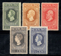 Pays-Bas 1913 Mi. 81-85 Neuf * MH 100% Le Roi Willem - Unused Stamps