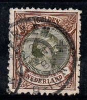 Pays-Bas 1896 Mi. 47 Oblitéré 100% Signé Reine Wilhelmine, 1 G - Gebruikt