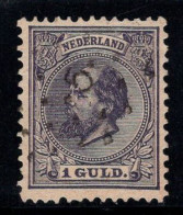 Pays-Bas 1872 Mi. 28 D Oblitéré 100% Roi Guillaume III, 1 G - Used Stamps