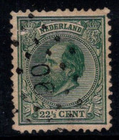 Pays-Bas 1872 Mi. 25 Oblitéré 100% Roi Guillaume III, 22 1/2 - Usati