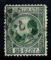 Pays-Bas 1867 Mi. 10 Oblitéré 100% Roi Guillaume III, 20 C - Used Stamps