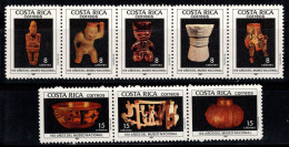 Costa Rica 1987 Mi. 1327-1334 Neuf ** 100% Musée National, Art - Costa Rica