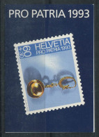 Suisse 1993 Mi. MH 0-95 Carnet 100% Oblitéré Pro Patria - Booklets