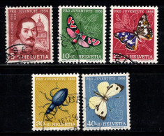 Suisse 1956 Mi. 632-636 Oblitéré 100% Pro Juventute, PAPILLONS - Used Stamps