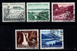 Suisse 1954 Mi. 597-601 Oblitéré 100% Pro Patria, Paysages - Usati