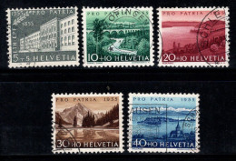 Suisse 1955 Mi. 613-617 Oblitéré 80% Pro Patria, Paysages - Oblitérés