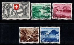 Suisse 1951 Mi. 580-584 Oblitéré 100% Pro Patria, PAYSAGES - Oblitérés