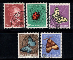 Suisse 1952 Mi. 575-579 Oblitéré 100% Pro Juventute, PAPILLONS - Used Stamps