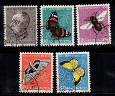 Suisse 1948 Mi. 550-554 Oblitéré 100% Pro Juventute, Papillons - Oblitérés