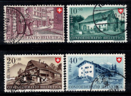 Suisse 1949 Mi. 525-528 Oblitéré 100% Pro Patria, Construction - Gebruikt