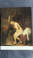 CPM ART TABLEAU REMBRANDT 1606 1669  NU BATHSEBA NUE MAURITSHUIS THE HAGUE - Peintures & Tableaux