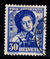 Suisse 1936 Mi. 309 Oblitéré 100% Pro Juventute, Costumes Traditionnels, 30 C - Used Stamps