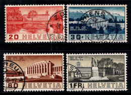 Suisse 1938 Mi. 321-324 Oblitéré 100% OIT, Construction - Usati