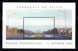 Islande 2002 Mi. Bl. 31 Bloc Feuillet 100% Neuf ** Journée Du Timbre, Paysages - Blokken & Velletjes