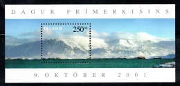 Islande 2001 Mi. Bl. 29 Bloc Feuillet 100% Neuf ** Journée Du Timbre, Paysages - Blokken & Velletjes