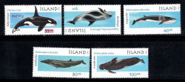 Islande 2001 Mi. 988-992 Neuf ** 100% Dauphins, Baleines - Neufs