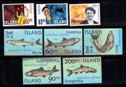 Islande 2002 Mi. 1009-1016 Neuf ** 100% Europa Cept, Poisson, Zigmundsdottir - Unused Stamps