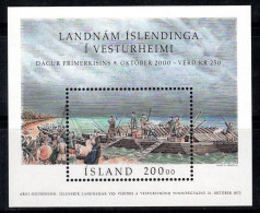 Islande 2000 Mi. Bl. 27 Bloc Feuillet 100% Neuf ** Journée Du Timbre - Blokken & Velletjes