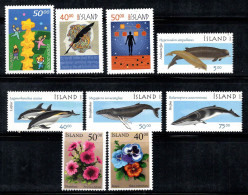 Islande 2000 Mi. 951-959 Neuf ** 100% Europa Cept, Dauphins, Fleurs - Unused Stamps