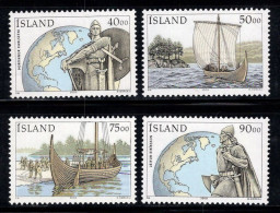 Islande 2000 Mi. 945-948 Neuf ** 100% Découverte De L'Amérique - Unused Stamps