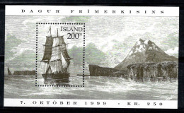 Islande 1999 Mi. Bl. 24 Bloc Feuillet 100% Neuf ** Journée Du Timbre, Navire - Blocchi & Foglietti