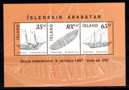 Islande 1997 Mi. Bl. 20 Bloc Feuillet 100% Neuf ** Journée Du Timbre, Navires - Blokken & Velletjes