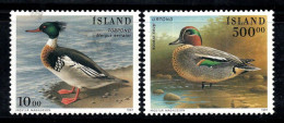 Islande 1997 Mi. 862-863 Neuf ** 100% Oiseaux, Canards - Unused Stamps