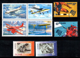 Islande 1997 Mi. 866-873 Neuf ** 100% Avions, Sports, Europe Cept - Nuovi