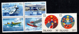 Islande 1993 Mi. 791-796 Neuf ** 100% Avions, Noël - Unused Stamps