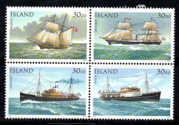 Islande 1991 Mi. 753-756 Neuf ** 100% Navires - Nuevos