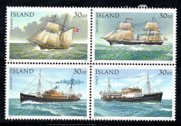 Islande 1991 Mi. 753-756 Neuf ** 100% Navires - Ongebruikt