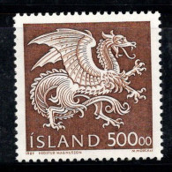 Islande 1989 Mi. 703 Neuf ** 100% 500, Dragon, Crête - Ungebraucht