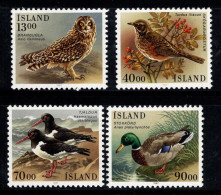 Islande 1987 Mi. 668-671 Neuf ** 100% Oiseaux, Faune - Ungebraucht
