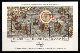 Islande 1989 Mi. Bl. 10 Bloc Feuillet 100% Neuf ** NORDIA, Carte - Blocchi & Foglietti
