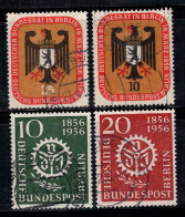 Berlin 1956 Mi. 136-139 Oblitéré 100% Armoiries, Ingénieurs - Used Stamps