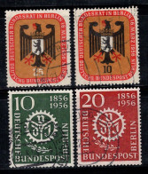 Berlin 1956 Mi. 136-139 Oblitéré 100% Armoiries, Ingénieurs - Gebraucht