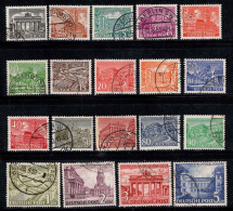 Berlin 1949 Mi. 42-60 Oblitéré 100% BÂTIMENTS, MONUMENTS - Used Stamps