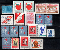 Yougoslavie 1983-88 Neuf ** 100% Croix-Rouge, Tuberculose - Beneficiencia (Sellos De)