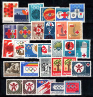 Yougoslavie 1962-79 Neuf ** 100% Croix-Rouge, Jeux Olympiques - Charity Issues