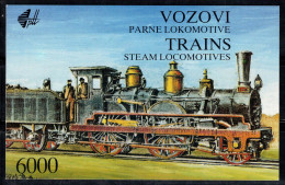 Yougoslavie 1992 Mi. MH 5 Carnet 100% Locomotive, Trains - Libretti