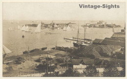 Helsinki / Finland: Bay - Harbour - Sailing Ships (Vintage RPPC ~1920s/1930s ) - Finnland