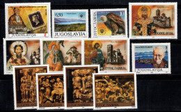 Yougoslavie 1990 Mi. 2451-2462 Neuf ** 100% Nature, Art, Musée, Aigle - Unused Stamps