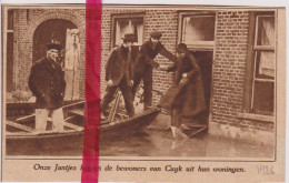 Cuyk - Evacuatie Bewoners Na Overstromingen - Orig. Knipsel Coupure Tijdschrift Magazine - 1926 - Zonder Classificatie