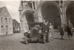 Photo Vintage Paris Snap Shop- Femme Women Homme Men église Church Car Voiture  - Automobiles