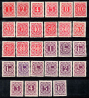 Autriche 1949 Mi. 232-259 Neuf * MH 100% Timbre-taxe - Portomarken